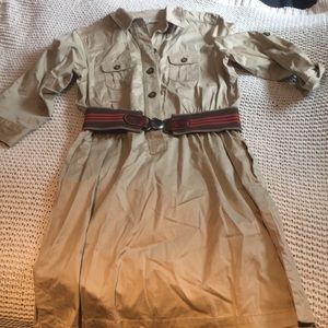 Loft kaki dress and belt